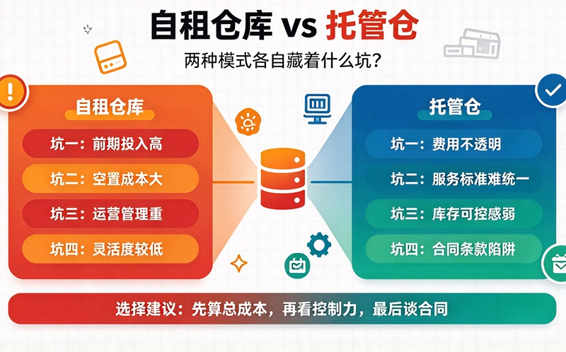 自租仓库 vs 托管仓 自租仓库 vs 托管仓